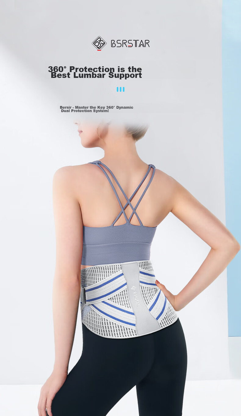Bestray 5D Lumbar Support Belt for Herniated Disc, Medical-Grade Waist Brace for Women And Men, Back Pain Relief And Support 3