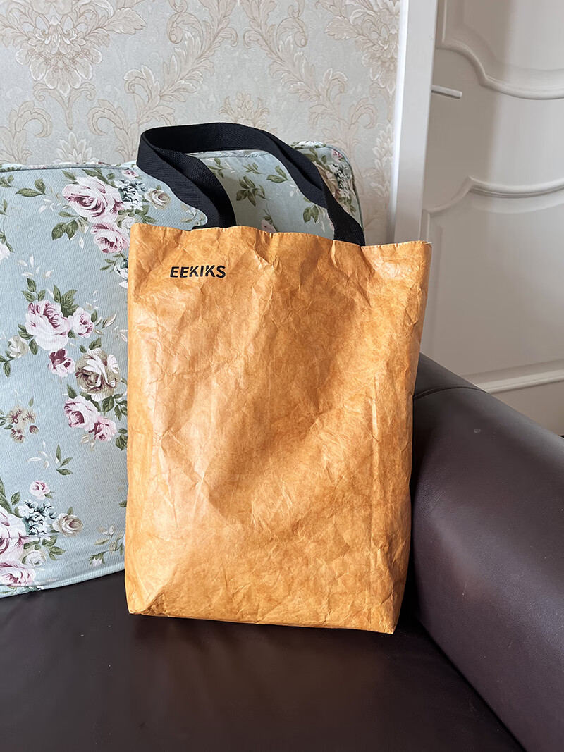 EEKIKS DuPont Canvas Bag, Fashionable Canvas Tote Bag, Storage Bag, Eco-Friendly Shopping Bag, Shoulder Bag, Handbag, White 6