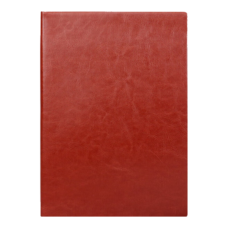 Bailiwen B10418 Brown Notebook, 18K Leather Cover, Journal, Writing Pad, Diary, Meeting Minutes Book, Business Work Office Notebook