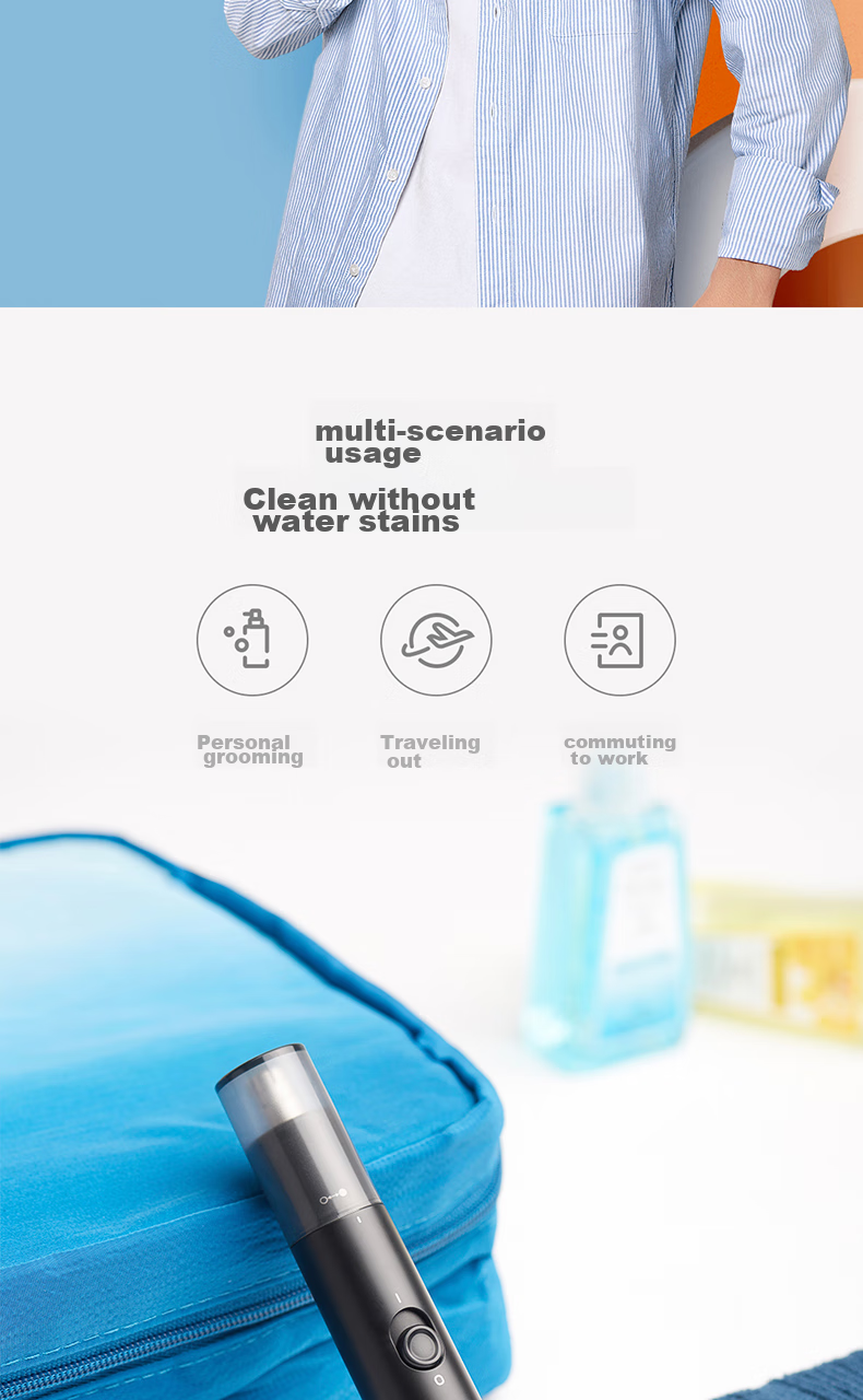 Showsee [TOP.1 Best-Selling over 100,000+] Home Electric Mini Nose Hair Trimmer And Hair Clipper, Quiet Low-Profile Portable No-Pinch, Birthday Gift for Father Or Boyfriend C1-BK 4