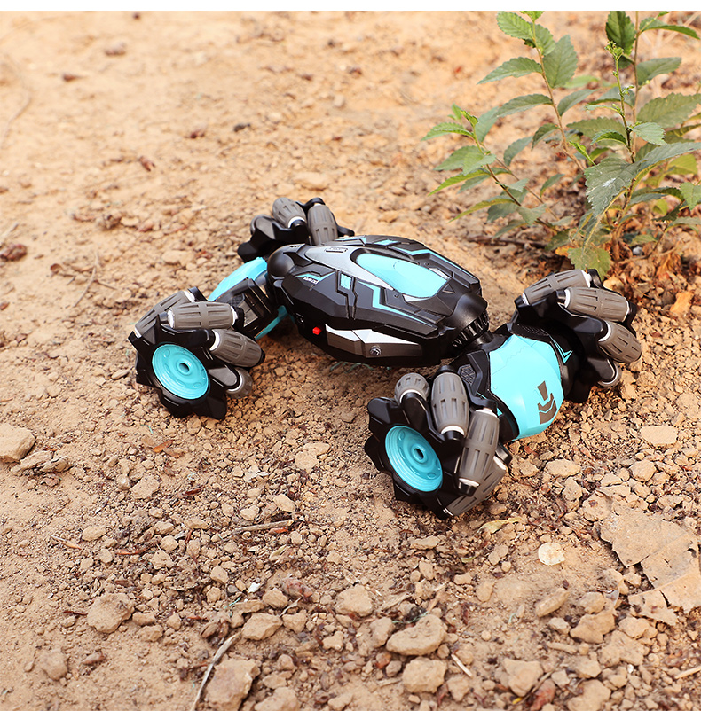 Babamama Remote Control Car Children's Toy Boys Milk Dragon Rolling Stunt Car Twisting Flip Truck Sound and Light Off-Road Birthday Gift 10