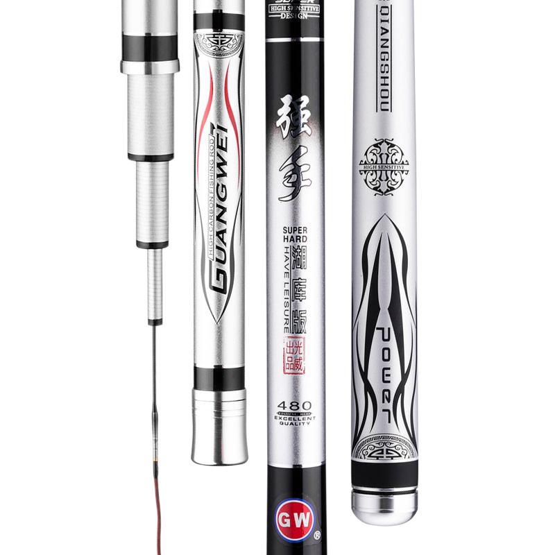 GW Fishing Rod, Handheld Rod, 5.4 Meters, Strong Hand, Lake And Reservoir Fishing Rod, 5H Ultra-Light, Ultra-Hard, 28-Section Large Comprehensive Rod, Fishing Pole, Fishing Tackle