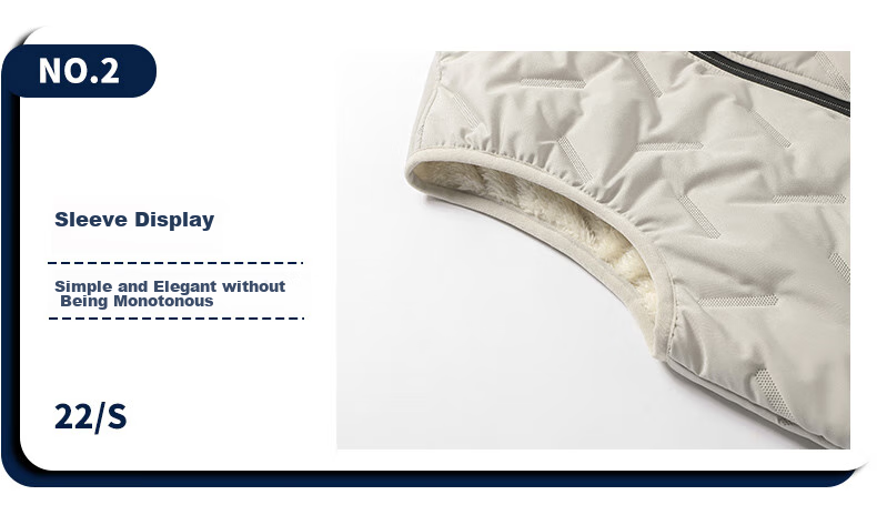 Huili Cotton Vest for Men, Autumn And Winter Jacket, Solid Color Stand-Up Collar Waistcoat, Warm Vest, Casual Cotton Coat, Black, 2XL 19