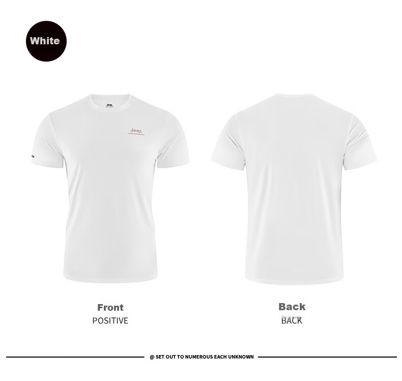 JEEP Men's Short-Sleeve T-Shirt, Outdoor Sports Breathable Quick-Dry Tee, Moisture-Wicking Short-Sleeve Top for Men, 565 Gray Blue L 41