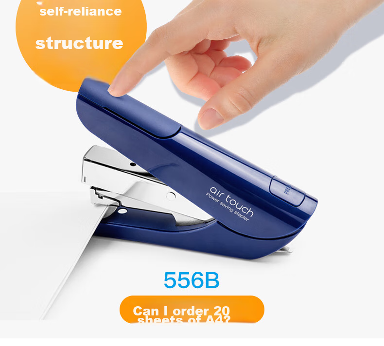 KW-Trio Low-Effort Stapler Small Size Air-Feel Student Office Stapler Thickened No.12 Staples Can Staple up to 20 Pages 2