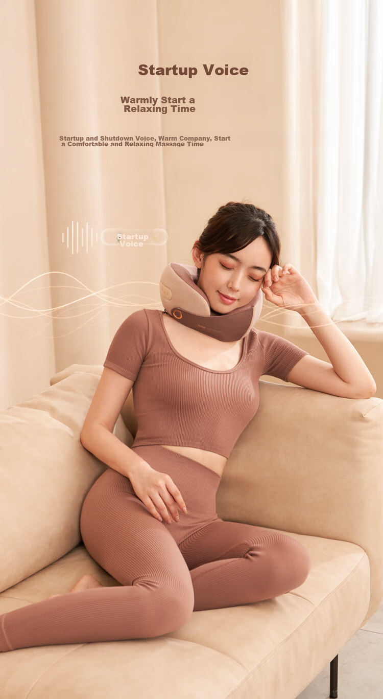 Breo Neck Massager, C2 Neck And Shoulder Massage Device, Pillow Ring U-Shaped Neck Pillow with Heat Therapy And Kneading Function, Birthday Gift for Mom, Wife, Boyfriend Or Girlfriend 3