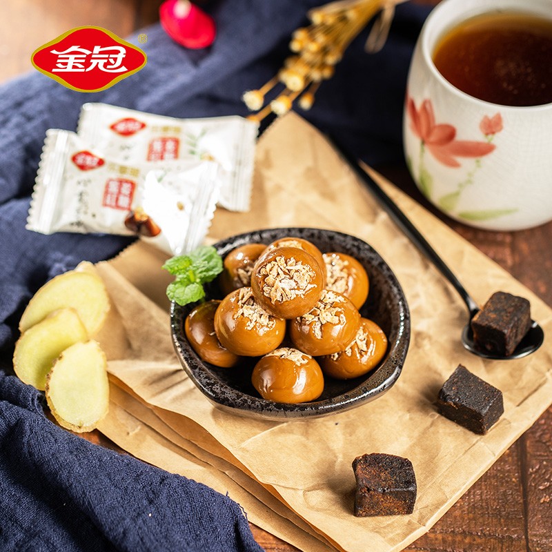 金冠 蜜姜红糖 428g 女生大姨妈姜糖红糖 硬糖结婚糖果喜糖 休闲零食