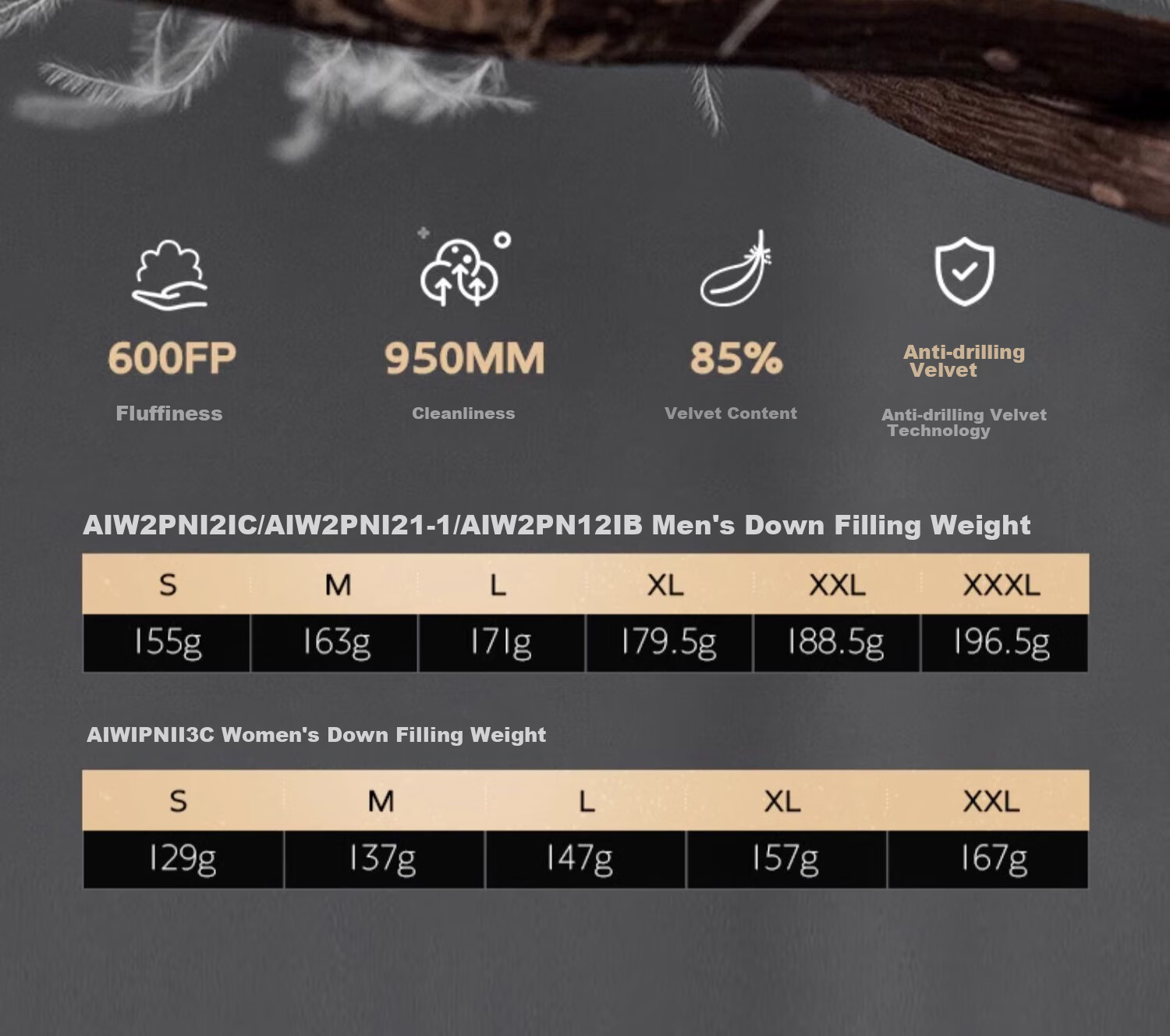 CAMEL [Hug] Winter Outdoor Water-Resistant down Jacket, 600 Fill Power, Unisex Thick Hooded Warm Puffer Coat 16