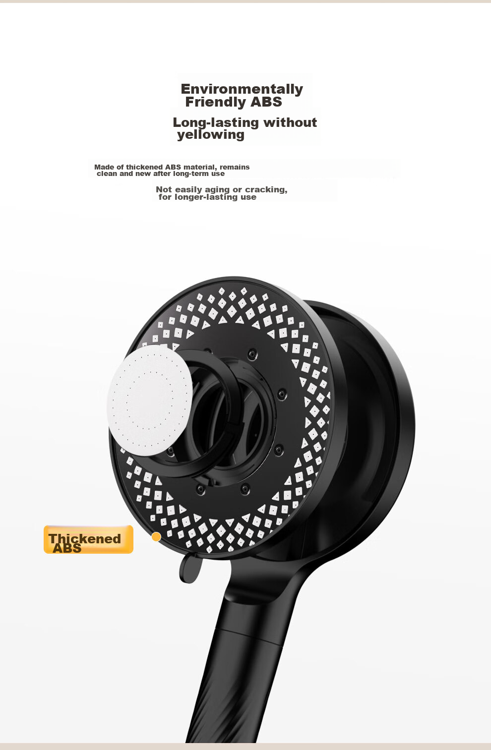 DU PONT Fortune Global 500 Company High-Pressure Shower Head, Single-Head High-Pressure Handheld Shower Head, Pressurized Shower Head 9