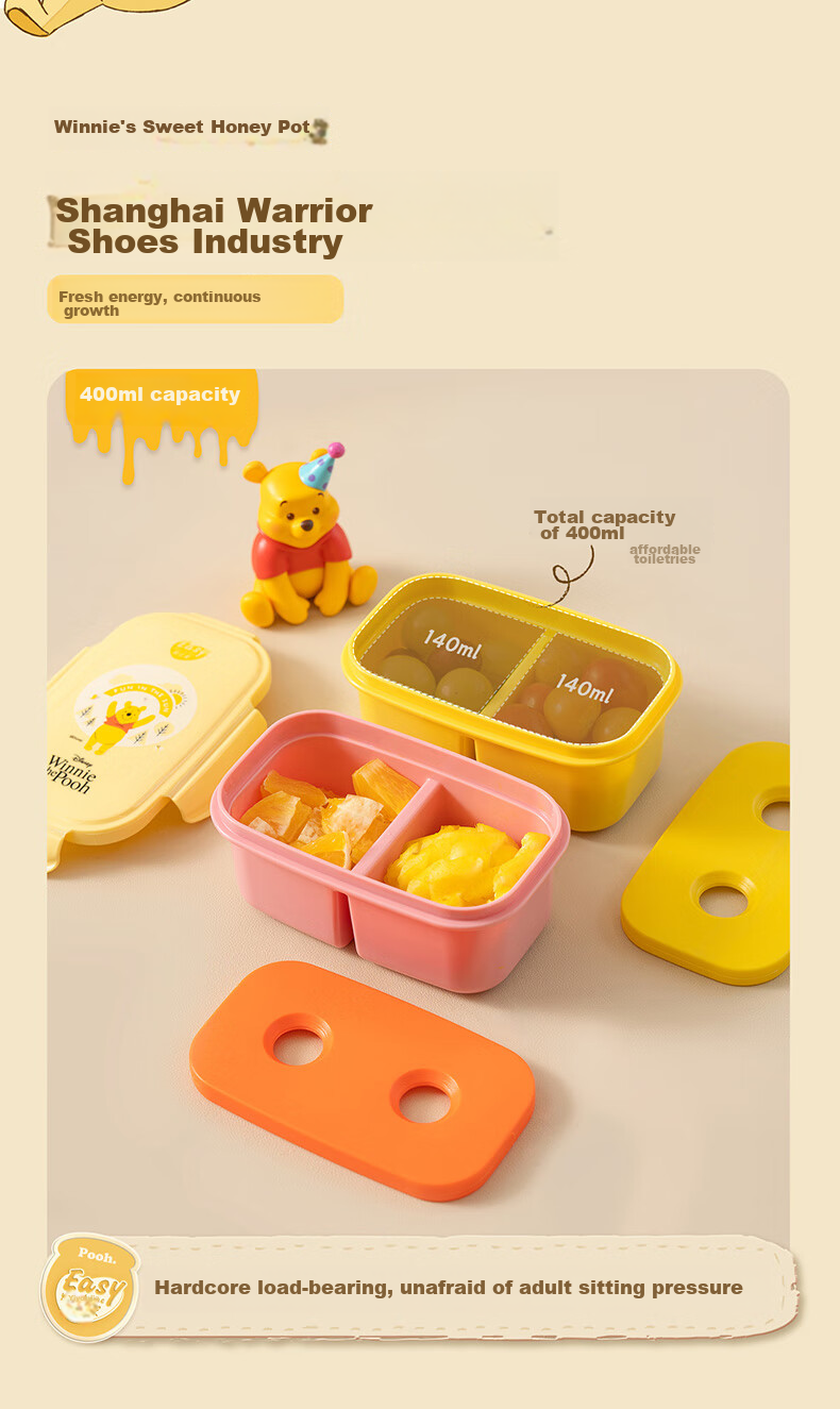 Easy Your Home Elementary School Fruit Cooler Box Autumn Picnic Box with 3 Compartments Lunch Box Children's School Supplies Essential for Back-To And Kindergarte 9