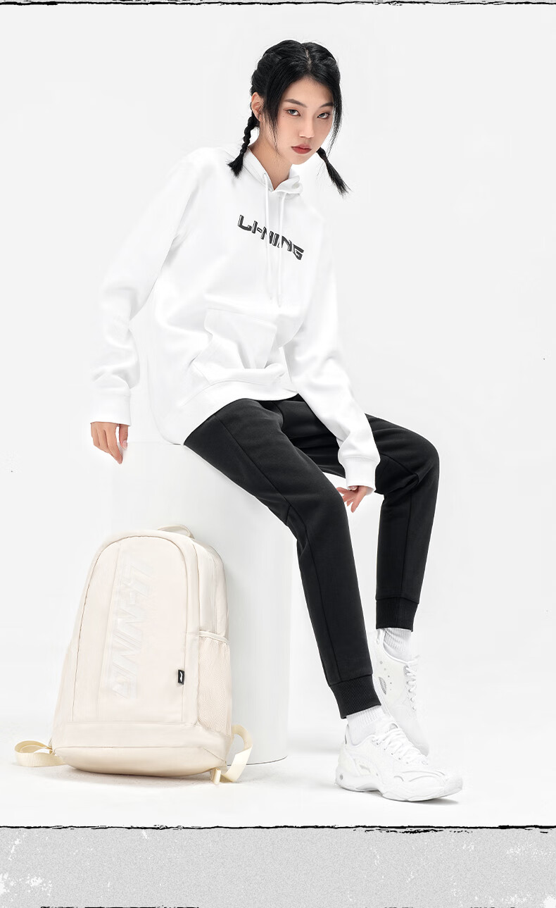 Li-Ning Table Tennis Backpack for Men And Women, Casual Fashionable Outdoor School Bag, Laptop Bag, Lightweight Multifunctional Sports Backpack 16