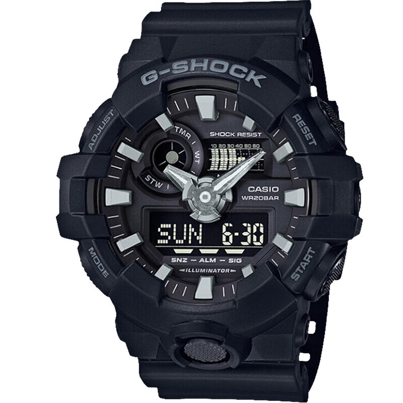 Casio Men's G-SHOCK Sports Watch, Student Electronic Smart Watch, Japanese/Korean Style, Gift for Boyfriend, GA-700