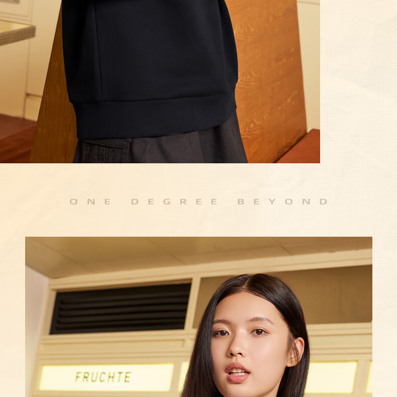 361° Women's Sweatshirt, Spring Fleece-Lined Jacket, Sports Casual Round Neck Long-Sleeve Pullover Top, 662344801D-2 25