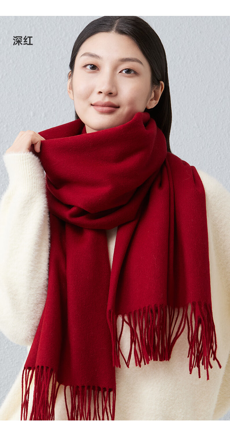 Hodo 100% Pure Wool Shawl for Women, Autumn And Winter Warm Scarf Cloak, Birthday Gift for Mom, Gift Box Packaging 5