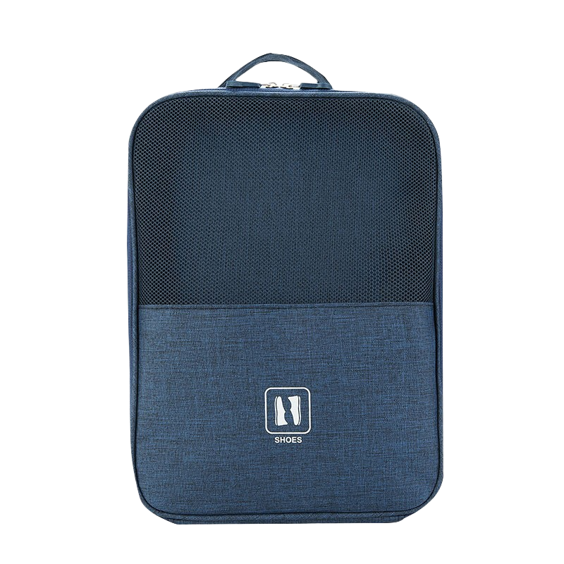 Etravel Travel Shoe Bag, Portable Handheld Bag, Can Be Used for Luggage Storage, Organizer Bag for Business Trips, Sports Bag, Navy Blue