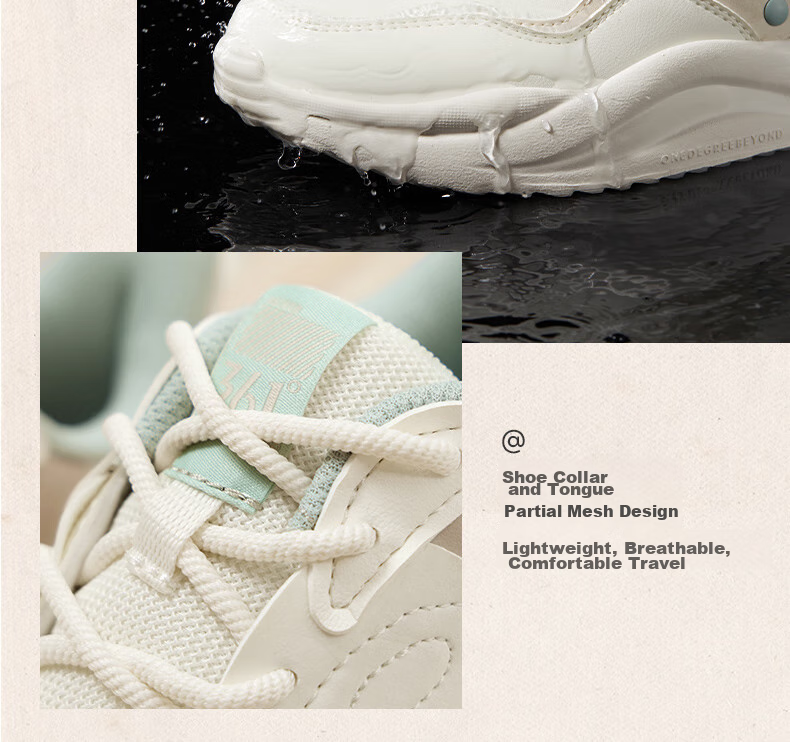 361° Women's Sports Shoes Yunshu 3, Spring And Summer Vintage Thick-Soled Casual Versatile Commuter Dad Shoes, Women's Style 682316706-8 67