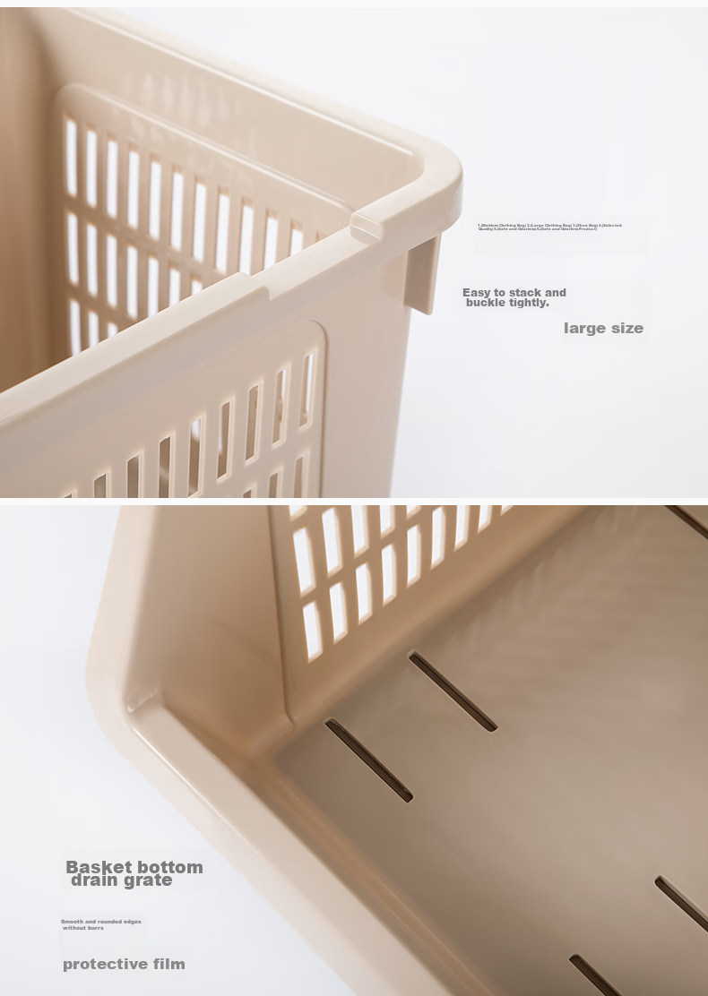 CHAHUA Storage Basket, Bathroom Shower Organizer, Stackable Storage Basket, PP Material, Stackable, 1 Piece 8