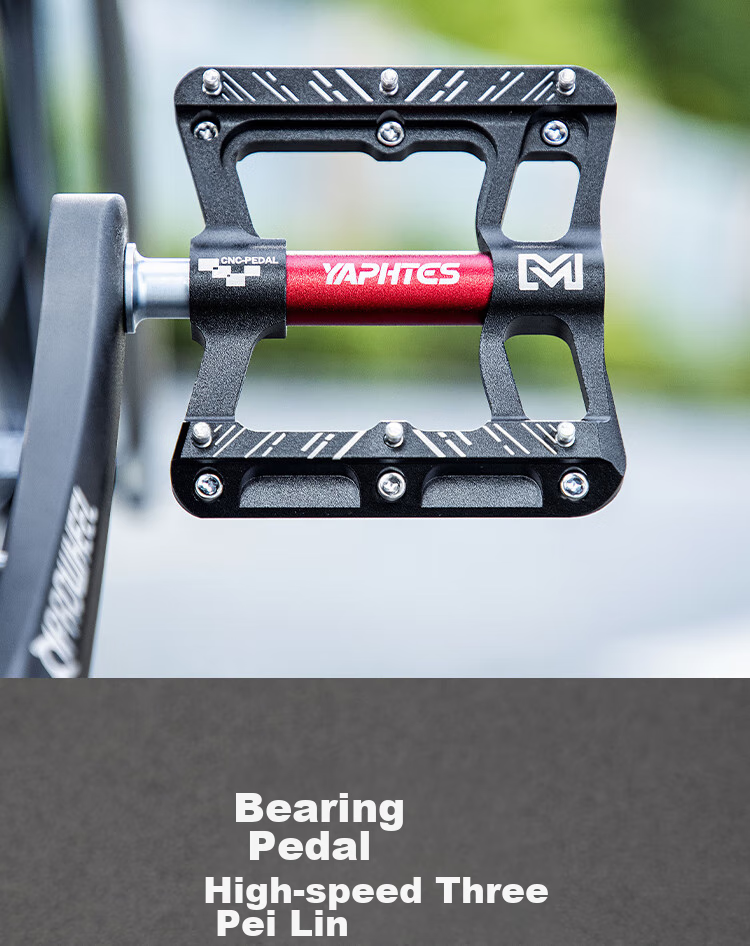 Bicycle Pedals, 3-Bearing, CNC Aluminum Alloy Pedals, Road Bike And Mountain Bike Pedals, Hollow Large Palm Surface, Non-Slip Foot Pedals, Cycling Equipment Accessories 4