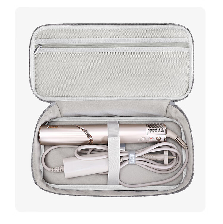 BUBM Compatible with Dyson Hair Dryer Storage Bag Portable Travel Makeup Bag Double-Layer Curling Iron Multifunctional Storage Pouch 6