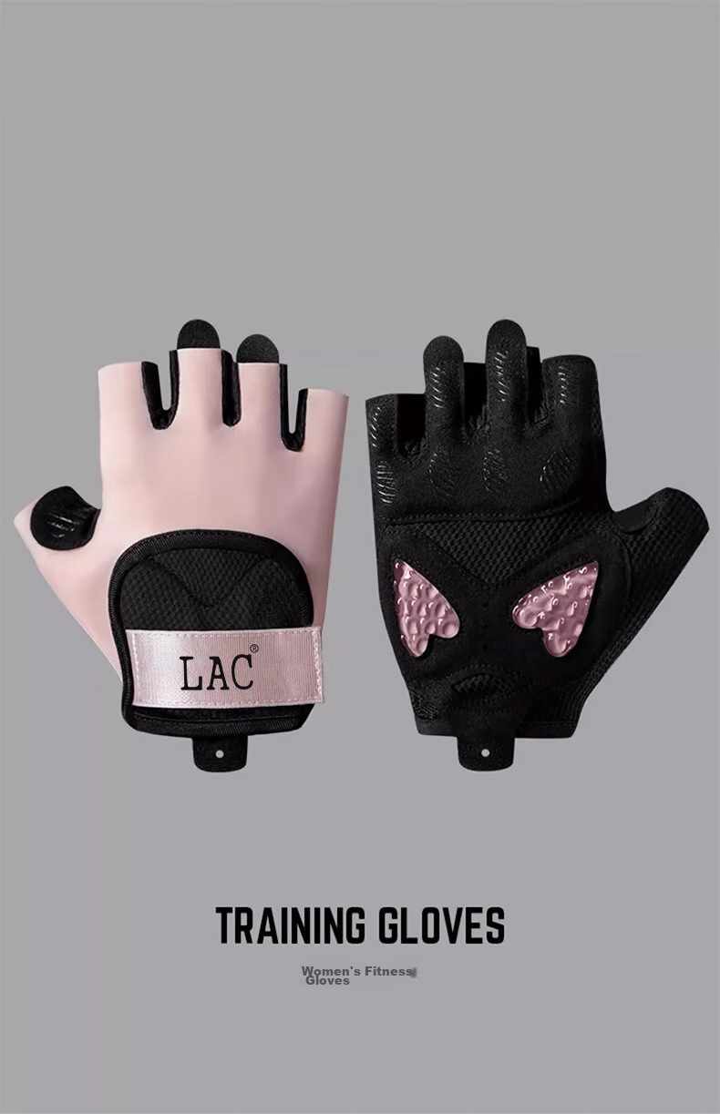 LAC Sports Fitness Gloves for Women, Half-Finger Breathable, Gym Equipment Training Dumbbell Yoga Non-Slip Anti-Training Gloves S 1