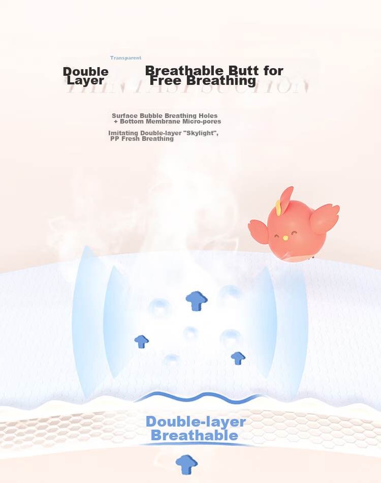 Chiaus [No Melamine Detected] Ultra-Thin Breathable Pull-Up Diapers, Size L, 4 Trial Pack, Baby Diapers 7