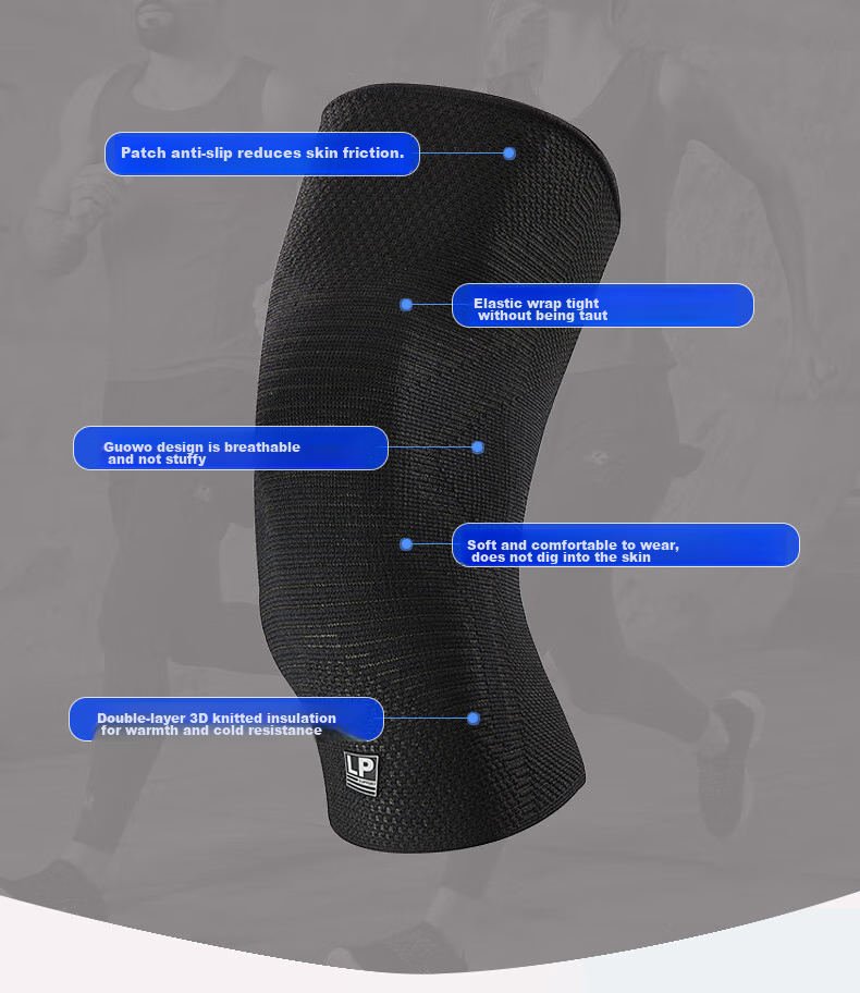 LP Sports Knee Brace for Basketball, Running, Badminton, Hiking, Meniscus Protection, Patella Support Knee Guard, Unisex 4