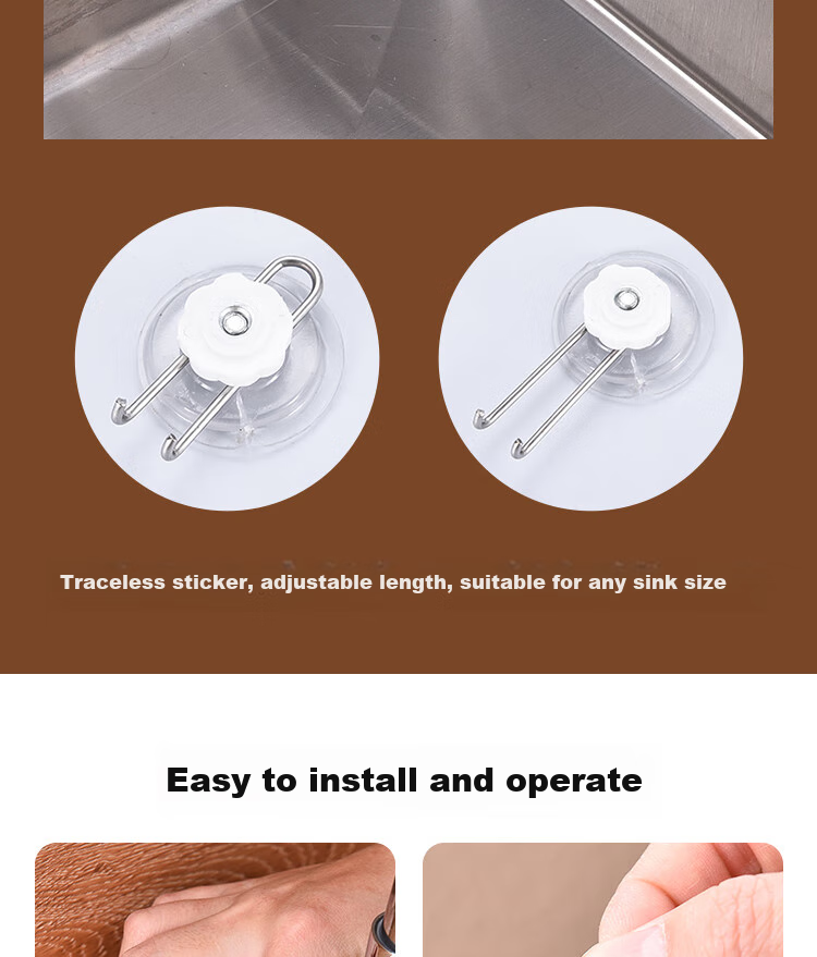 Dipuer Triangular Sink Strainer, Stainless Steel Kitchen Utensil, Multifunctional Drainage, Leftover Food Residue Drainer, Storage Rack 15