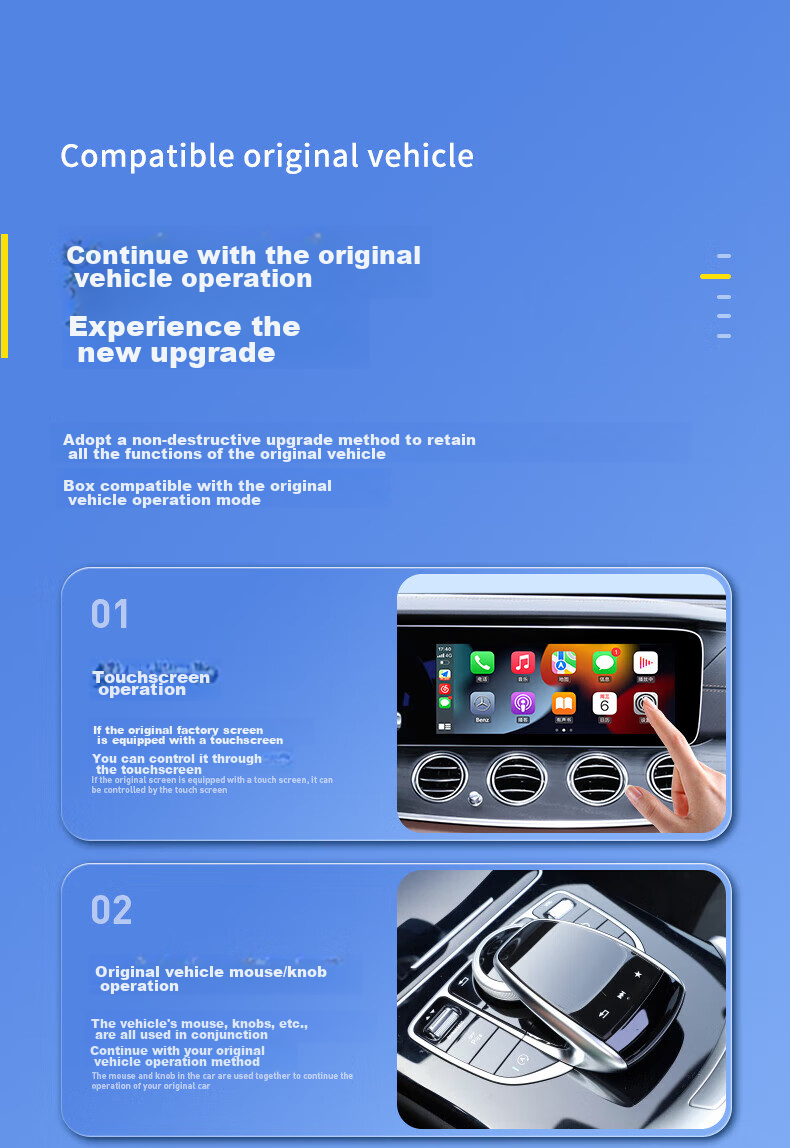 LU XIAN XING Wireless CarPlay Box Compatible with Mercedes-Benz, Audi, Volvo, Buick, Land Rover Smart In-Car Connectivity Box 18