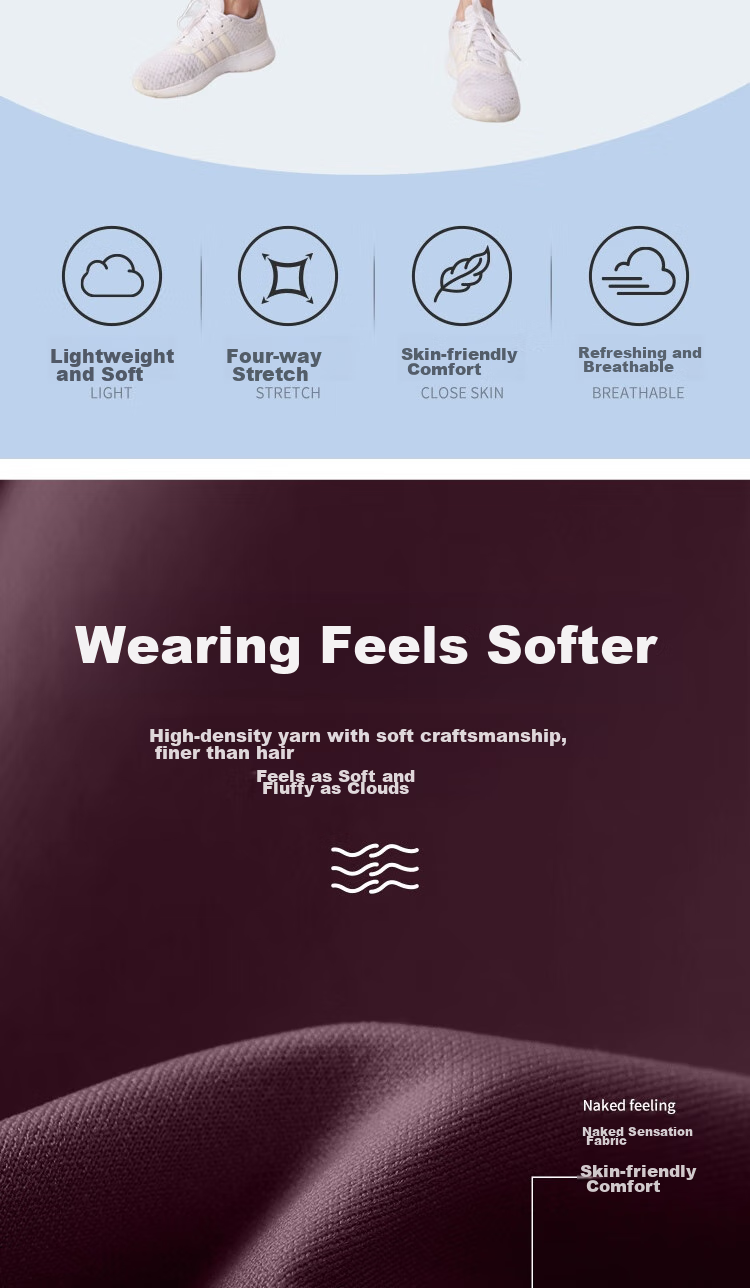 Fandimu Yoga Outfit for Women, Sports Fitness Pilates Slimming Body-Shaping Running Cycling Hiking Badminton Outfit 2