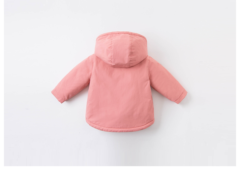 DAVE & BELLA Kids Cotton Padded Jacket Girls Winter Coat Boys Thickened Hooded Cotton Coat 14
