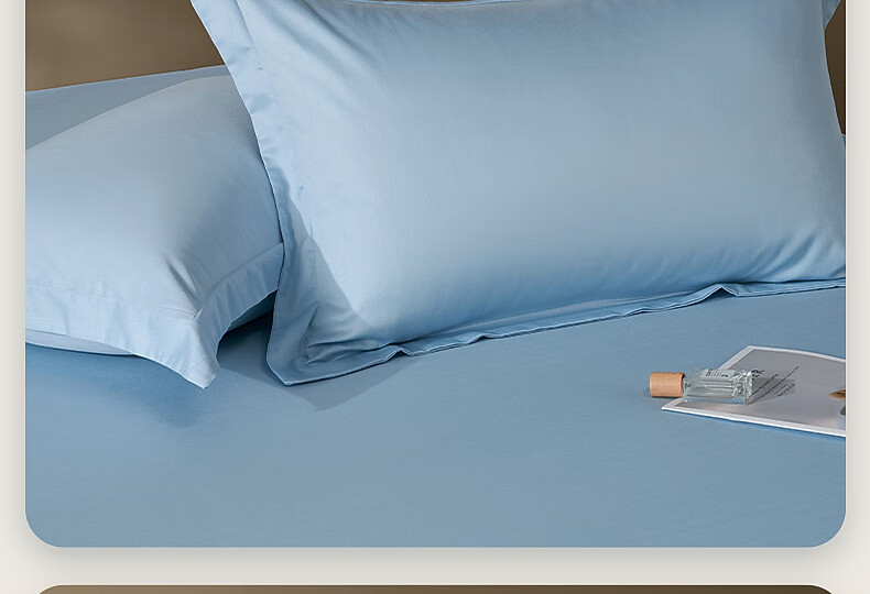 Bailisi Shuixing Jiafang Brand 60-Count Long-Staple Cotton Pillowcase, Single Piece, Double Pillow Cover, High-Count Sateen, for Family Use 19