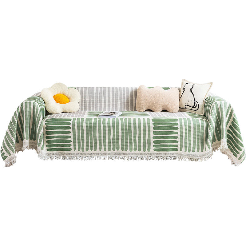 AVIVI Sofa Cover Four Seasons Sofa Slipcover Sofa Cushion Non-Slip Full Cover Blanket 180*380 Four Seasons Train