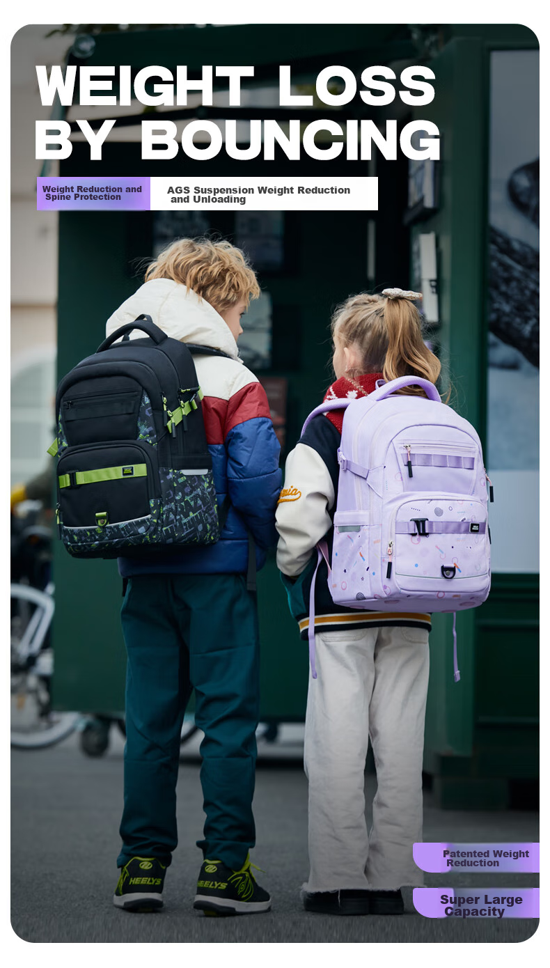 Herder Backpack for Primary School Students Grades 4-7, Ultra-Light Large Capacity Spine-Protecting Schoolbag for Boys And Girls, Stylish Children's Backpack 2