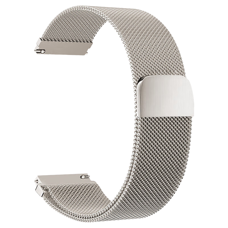ESCASE Compatible Watch Band for Xiaomi Watch S1/S2/S3/S4/S1pro, Milanese Loop Sports Style Replacement Strap for Men And Women, Magnetic Clasp Version, 46mm Starlight Color
