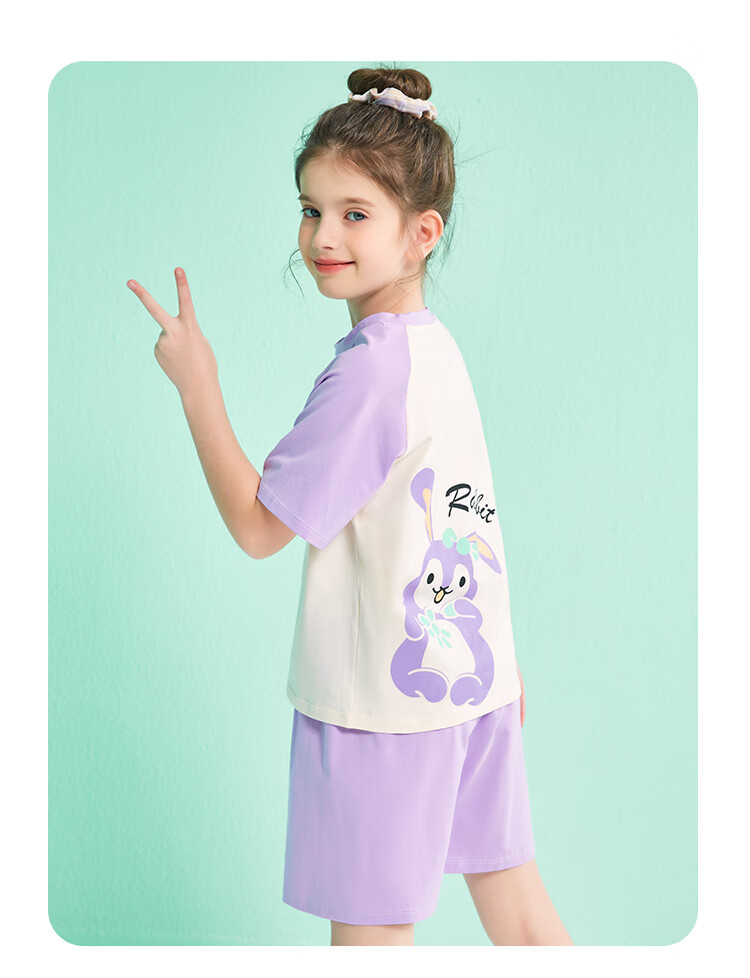 Nanjiren [Clearance Sale] Children's Pajamas for Boys, Summer Thin Cotton Sleepwear Set, for Older Kids 14