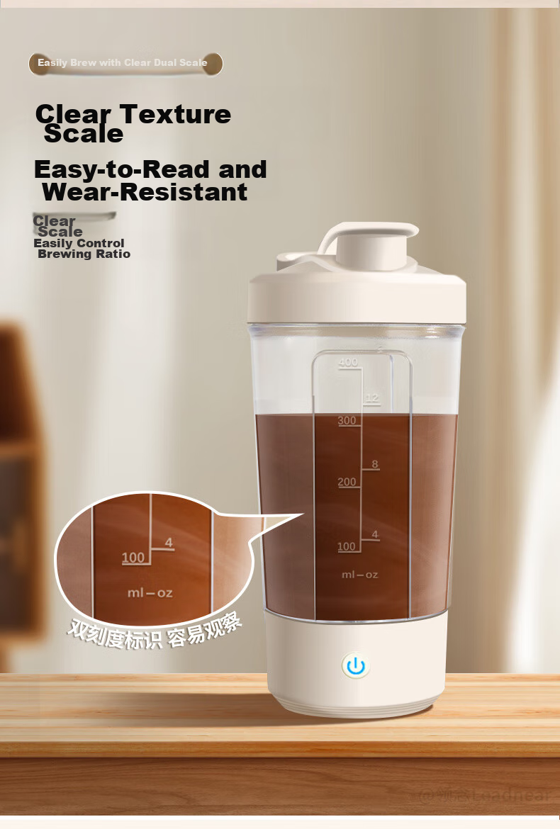 TEOTM Shaker Cup, Automatic Shaker Cup, Electric Shaker Cup, Rechargeable Magnetic Shaker Cup for Coffee Beans And Milk Powder 10