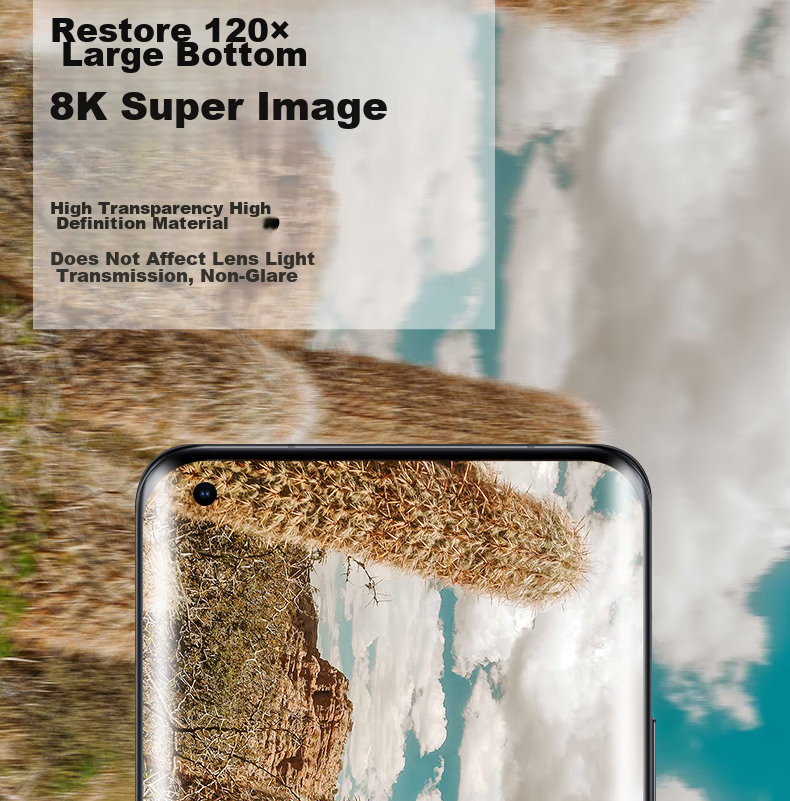 ESCASE Xiaomi 11 Ultra Phone Camera Lens Protector, Flexible Curved Edge Tempered Glass Film for Camera Protection, Anti-Scratch, High Definition Clear Anti-Drop 13