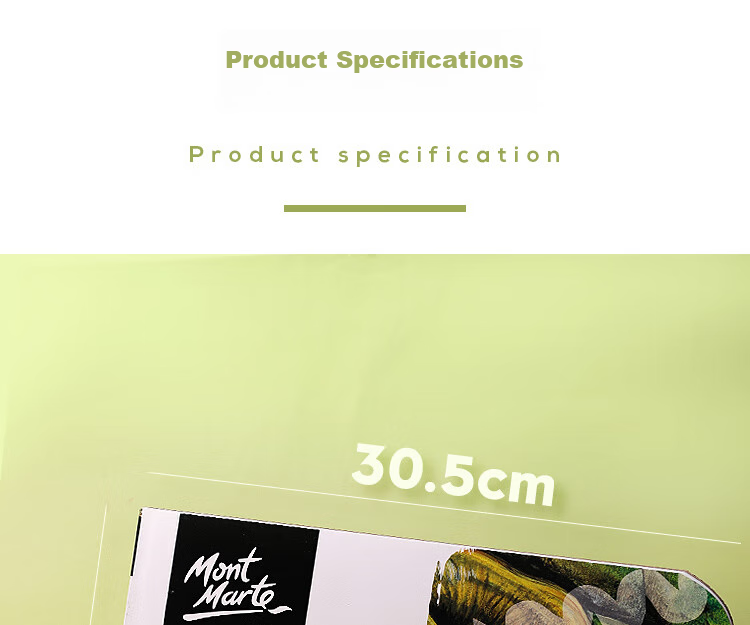 Mont Marte Gouache Watercolor Palette, Art Supplies Painting Round Mixing Board 17cm, Acrylic Chinese Painting Pigment Mixing Box Palette AMP0001, Sketching, Marker Painting 5