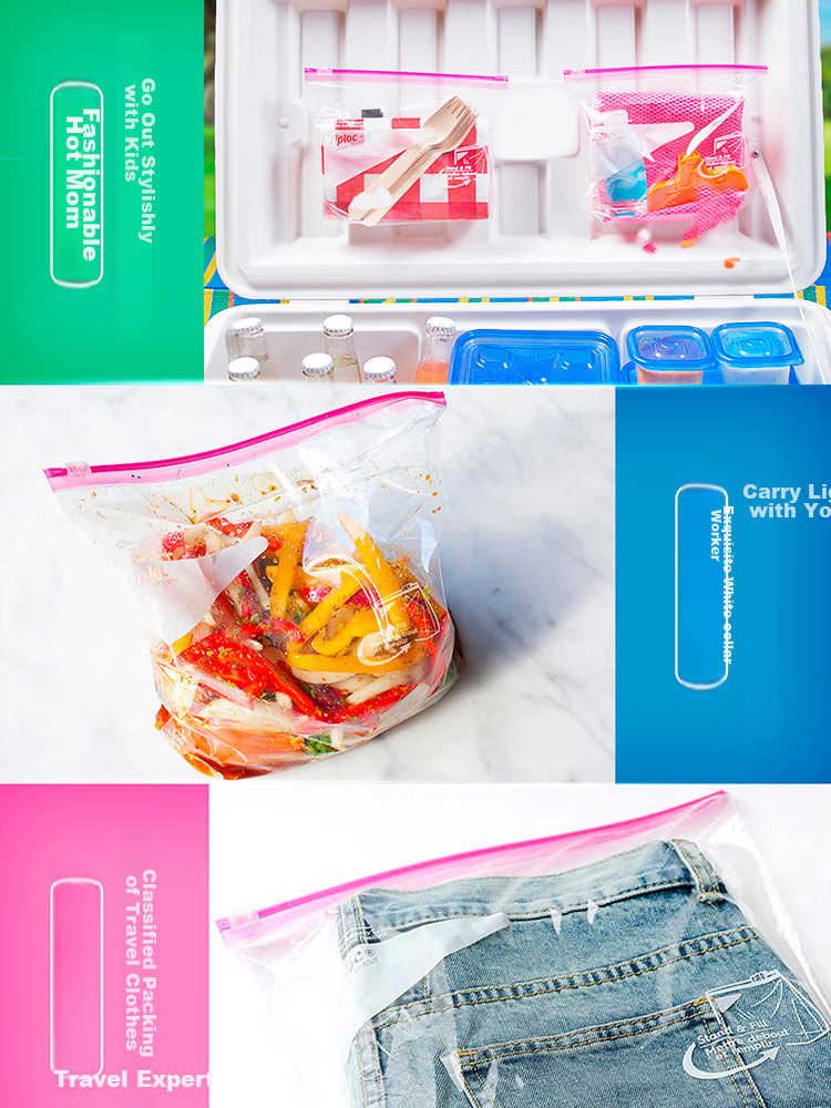 Ziploc Reusable Food Storage Bags, Medium Size, 20 Count, Food Grade Storage Bags 8
