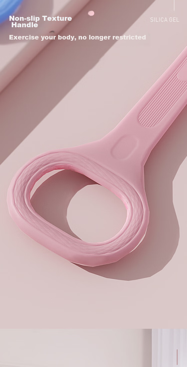 Duweike 8-Character Resistance Band Back Training Equipment, Shoulder And Neck Stretching Eight-Shaped Elastic Rope, Home Yoga Back Opener, Pink, 15 Pounds 4