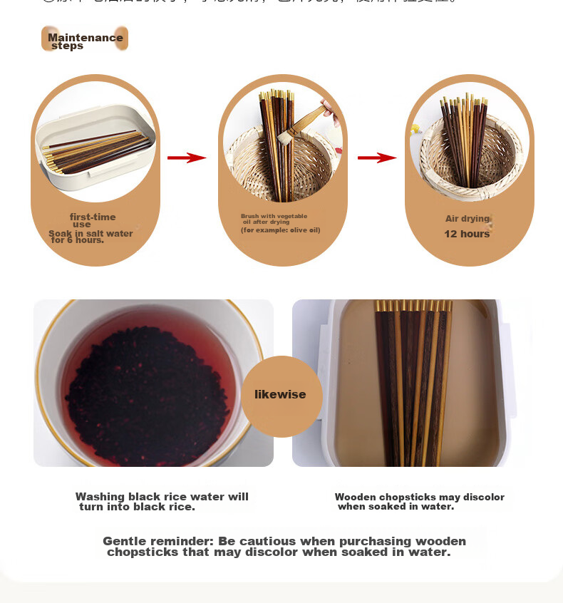 CORN Chicken Wing Wood Children's Chopsticks, Finger Training Chopsticks for Home Use, Baby Learning Chopsticks, Infant Supplementary Food Tableware Short 17