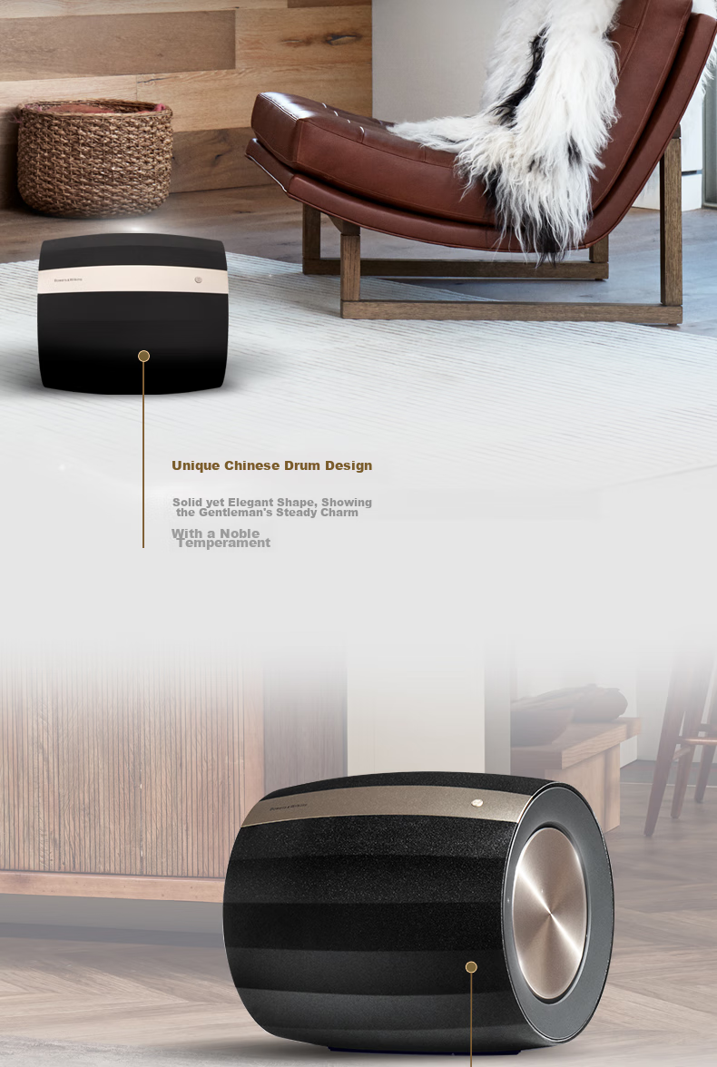 Baohuaweijian Formation Bass Wireless Bluetooth Home Subwoofer Speaker B&W Home Theater HIFI Active Subwoofer Speaker Gift for World Cup 4