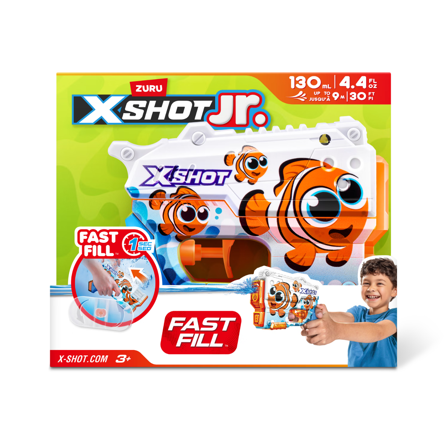 ZURU X Special Attack Colorful Cartoon Quick-Fill Water Gun, Seasonal Outdoor Beach Water Toy for Boys And Girls, Bathing Squirt Gu