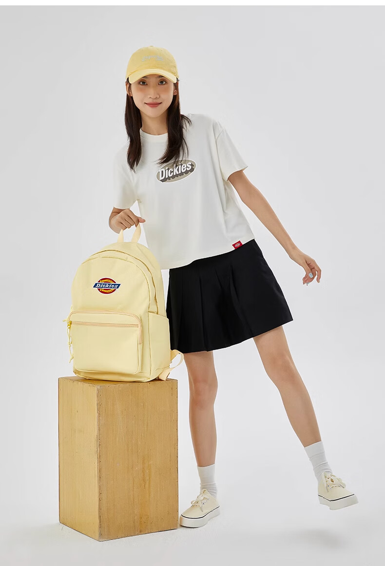 Dickies Women's Backpack DK Schoolbag with Multiple Compartments, Large Capacity, Can Hold Many Items, Suitable for Middle And High School Students, Travel Bag 15