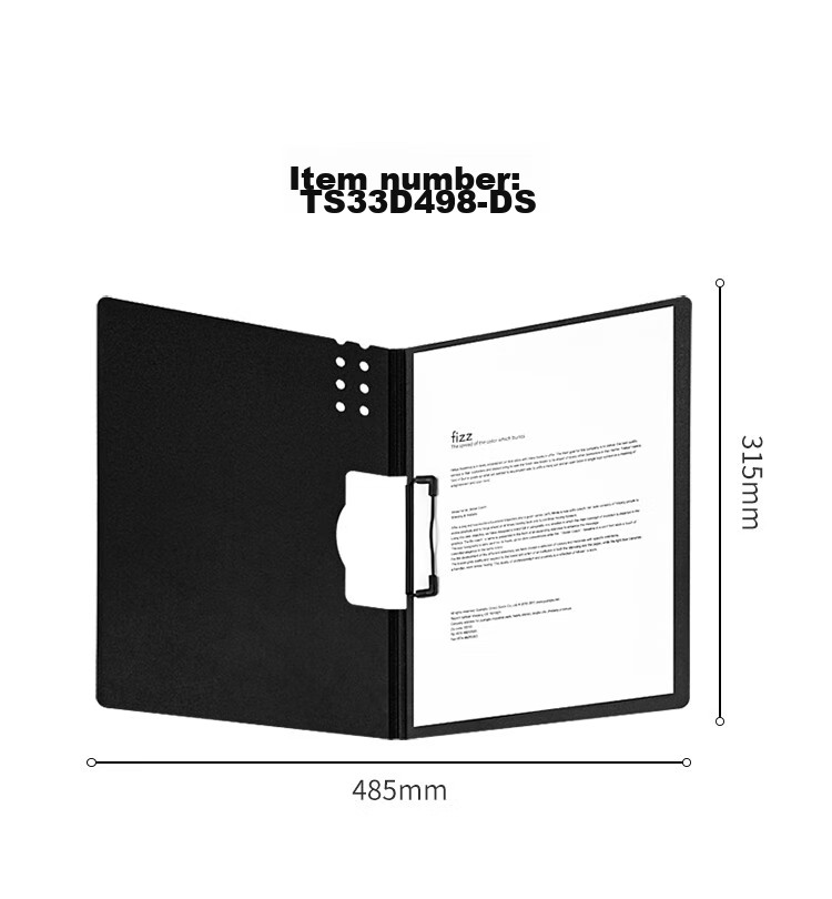 Fizz High-Quality A4 Landscape Folding Clipboard, Conference Folder, Thickened Hard File Folder/exam Paper Storage Folder/office Supplies/poem Recitation Contract Clipboard, White A6380 5