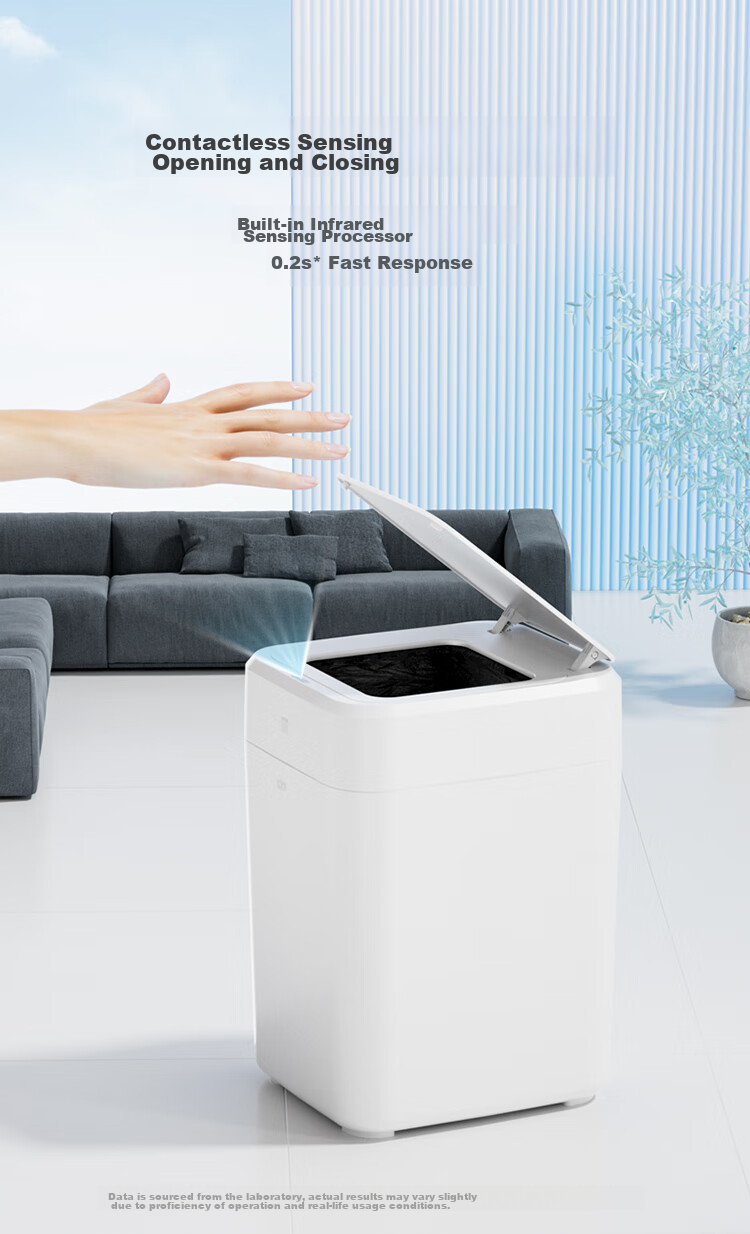 JD Original Smart Sensor Trash Can with Automatic Bagging, Narrow Garbage Bin for Living Room, Bedroom, Kitchen And Bathroom, 10L 4