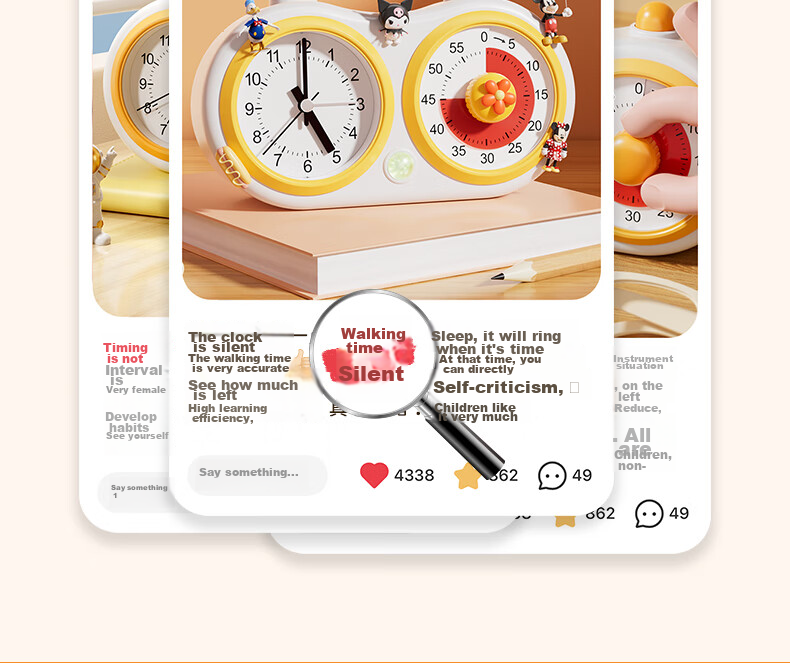 QT-TIMER Visual Timer Alarm Clock, 2026 New Model for Students, Wake-Up Aid, Electronic Clock, Self-Discipline Countdown Timer, Time Management Tool, Birthday Gift for Boys And Girls 4