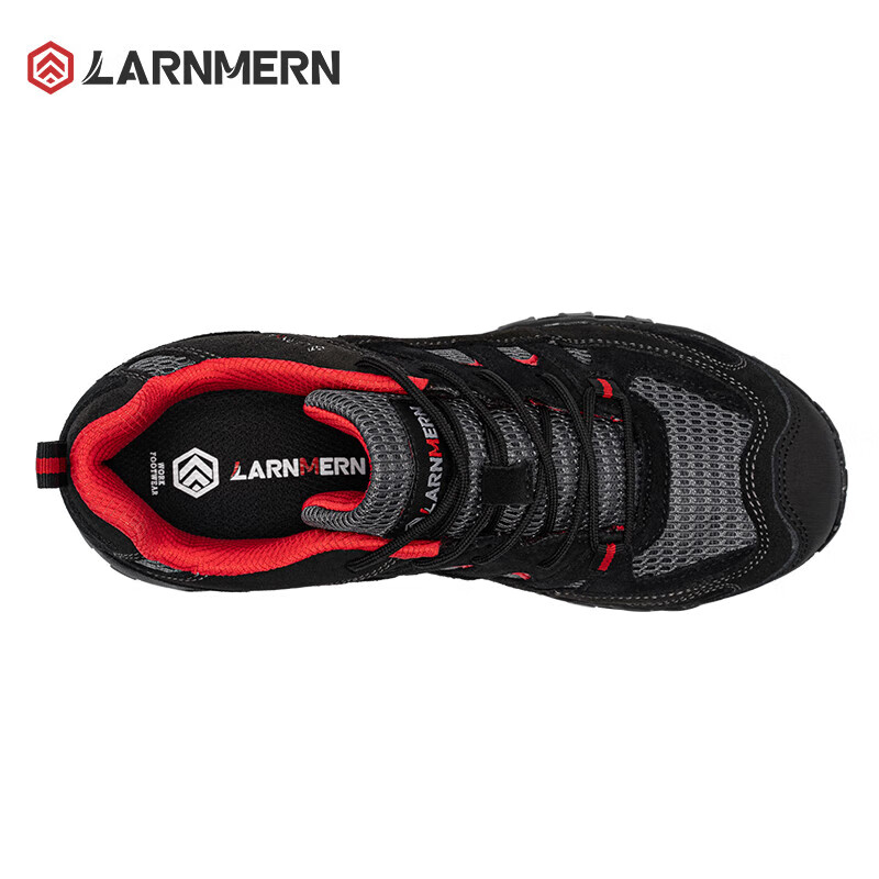 Рабочие ботинки LARNMERN с стальным подноском, антипрокольные, антискользящие, из замши, размер 35