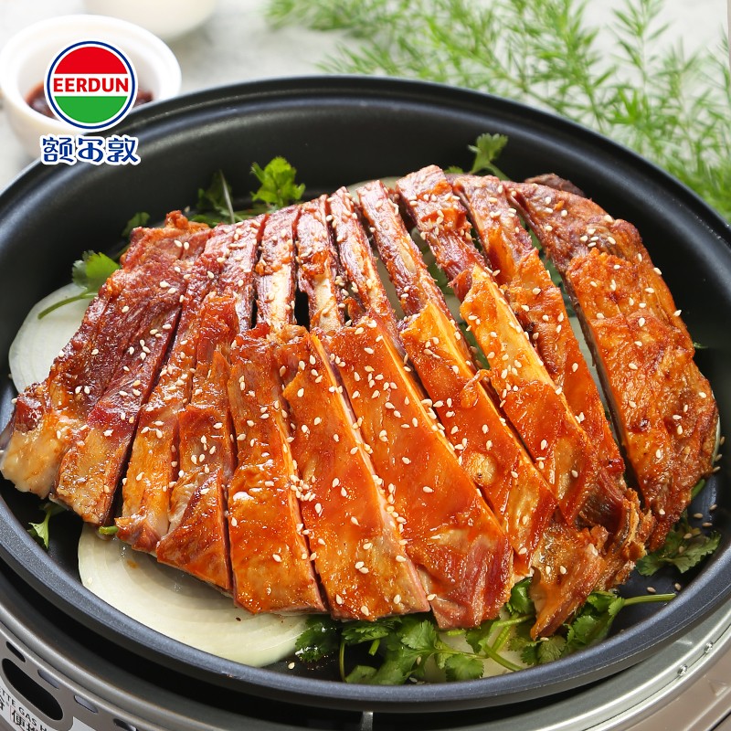 额尔敦锡盟【草地羊】羔羊羊排肉2.4斤 生鲜羊肉