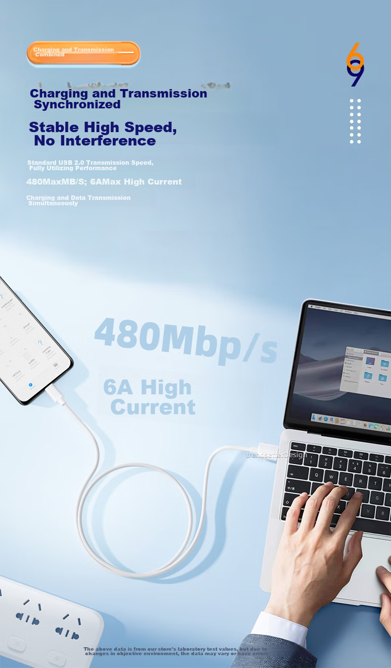Trendsetter Compatible with Realme Data Cable, 65W Fast Charging, Suitable for GT2 Pro/Neo, Flash Speed/2T/Q3S/Q2/Explore X50/70/V13/15/X2, Quick Charging Cable 7
